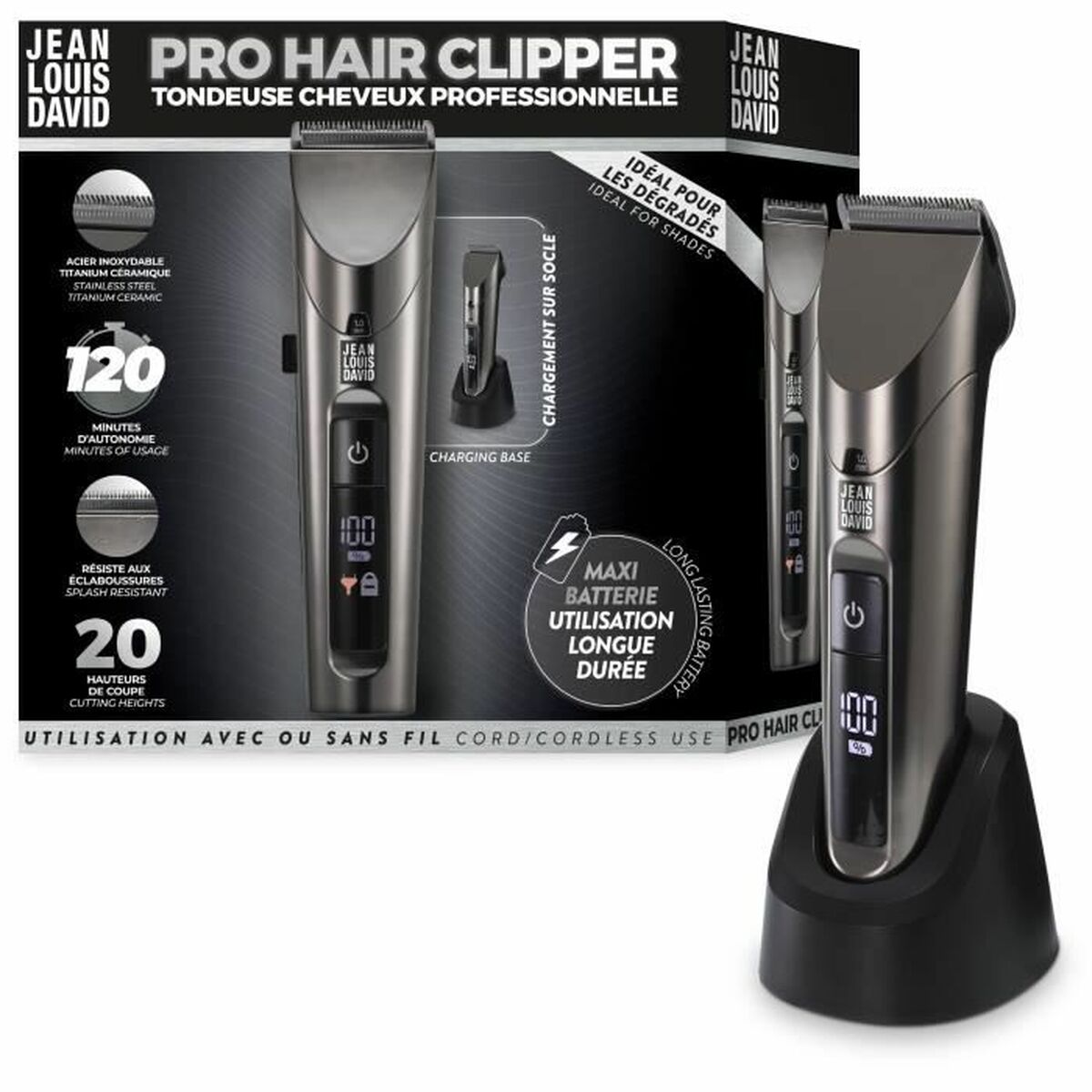 Electric Trimer Jean Louis David PRO HAIR CLIPPER JDL-2102-0