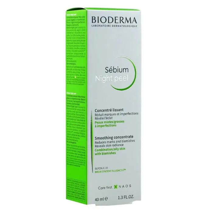 Bioderma Boderma Sebium Night Peel Smoothing Concentrate 40 ml