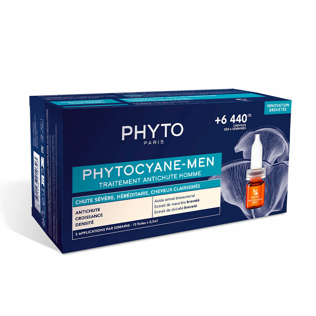 Anti-Haarausfall-Ampullen Phyto Paris Phytocyane Men 12 x 3,5 ml-0