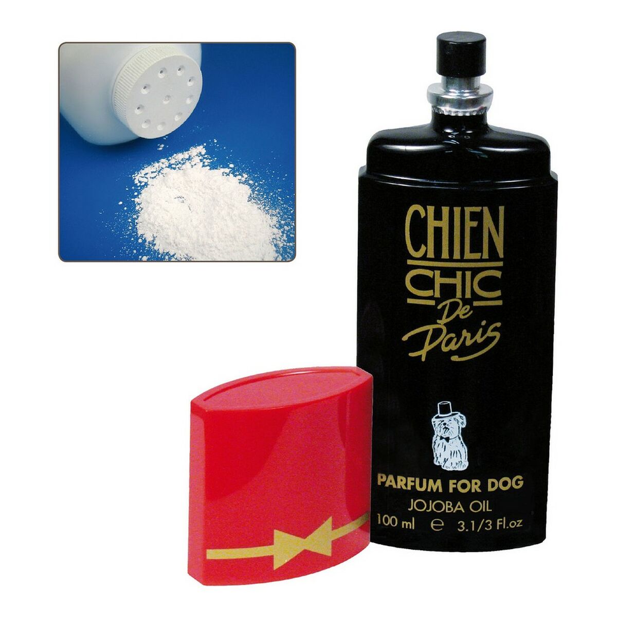 Perfume para Mascotas Chien Chic Talco para Perros (100 ml)-0