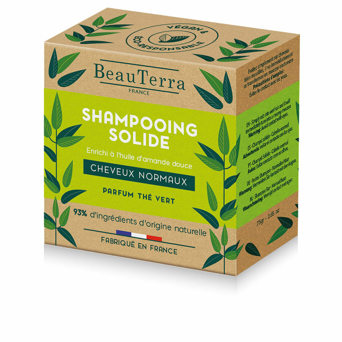 Shampoo Bar Beauterra Tè Verde 75 g-0