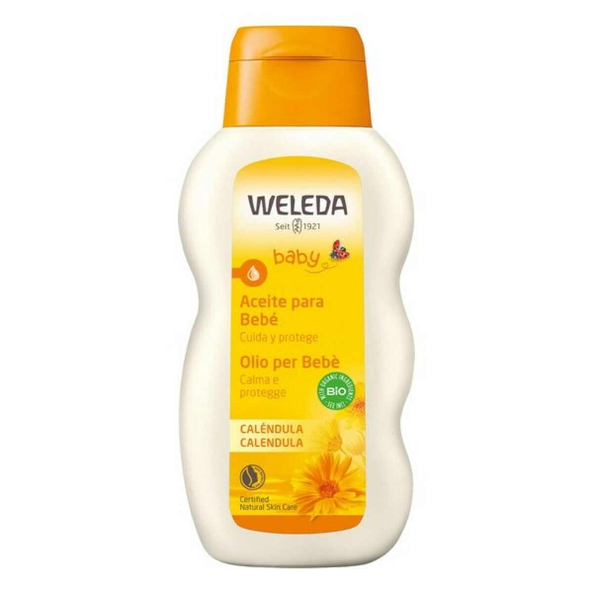 Ulei de corp hidratant pentru bebelusi Baby Weleda Galbenele (200 ml)-0