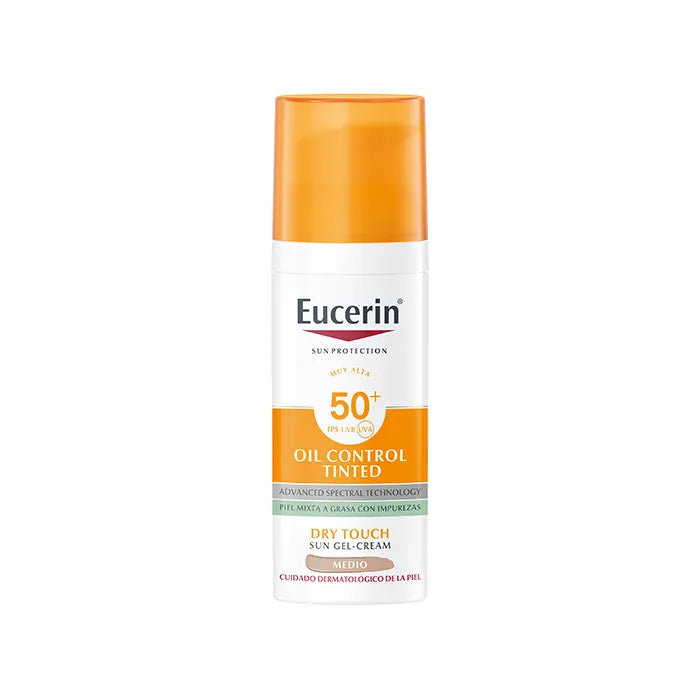 Eucerin gel crema olio Control Colore Medio Spf50+ 50 ml