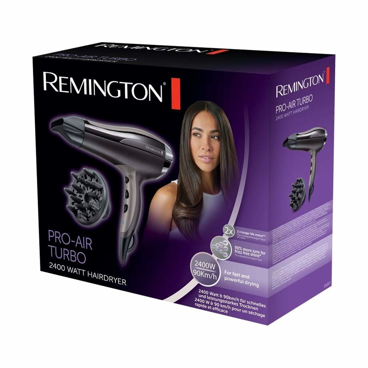 Uscător de păr Remington D5220 Negru 2400 W-4