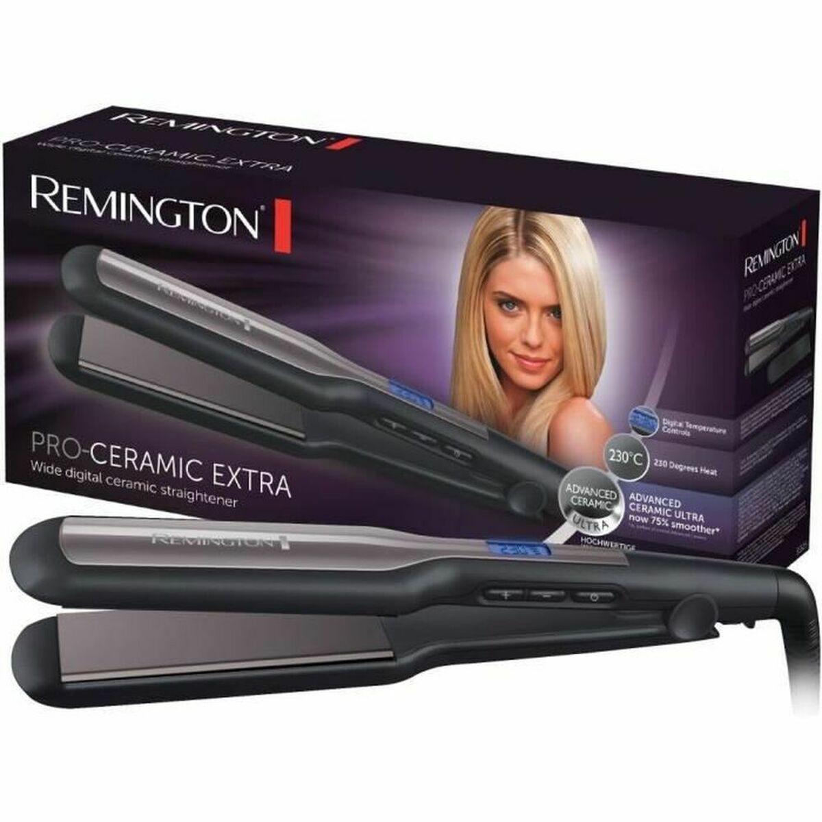 Piastra per capelli Remington S5525 Nero-3