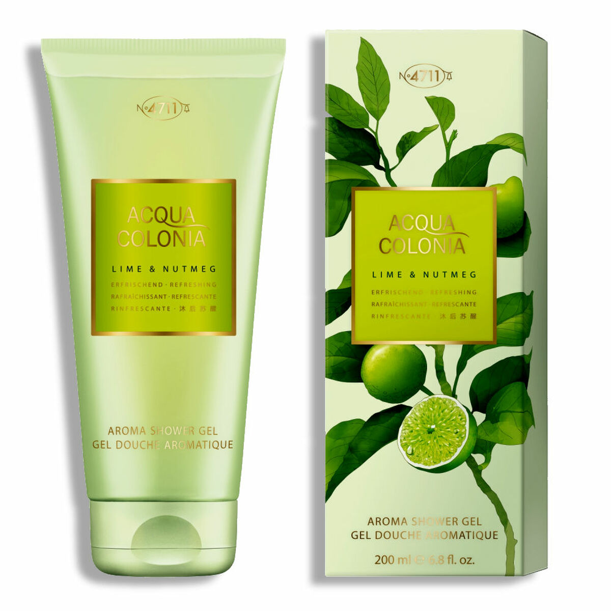 Shower Gel 4711 Lime & Nutmeg-0