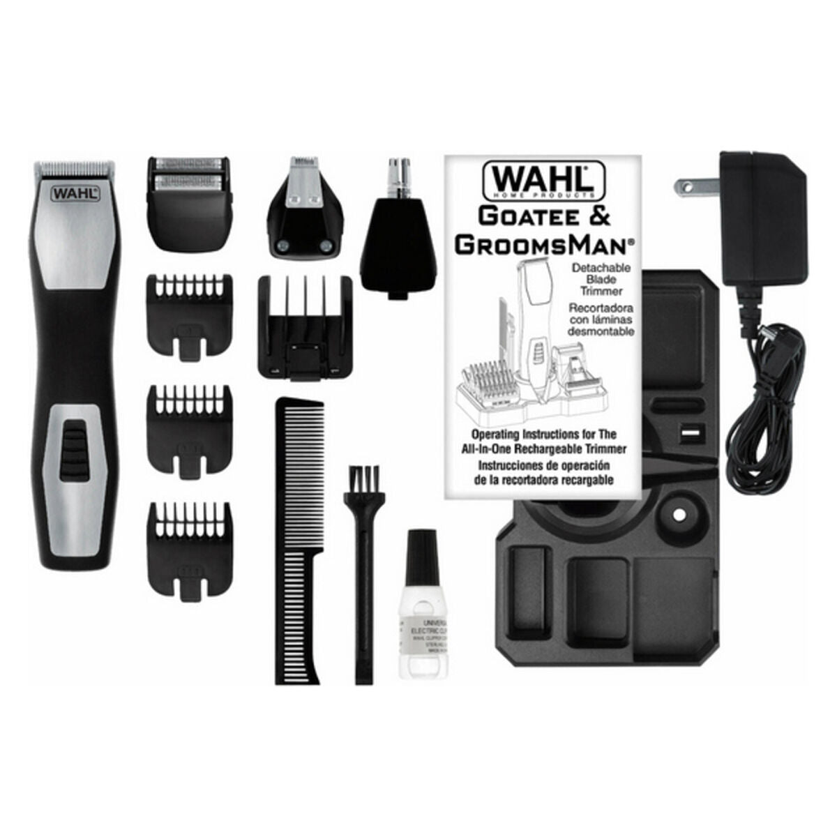 Cordless Hair Clippers Wahl GroomsMan Pro Black-2