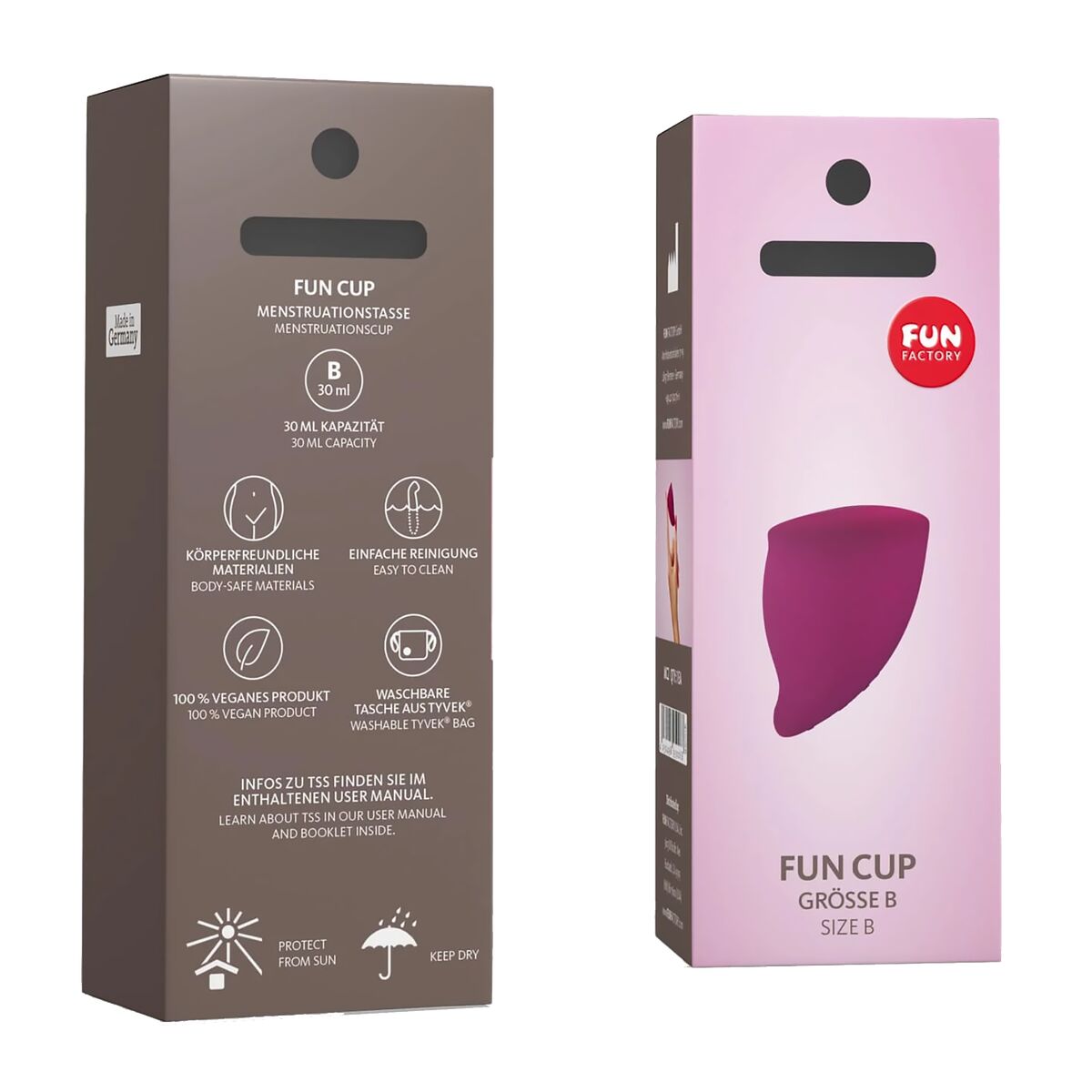 Cupa Menstruală Fun Factory Fun Cup Grape Maroon-1