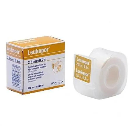 Bsn Medical Leukopor Esparadrapo De Tejido pelli sensibili 9,2 M X 2,5 cm 1 pz Bsn Medical