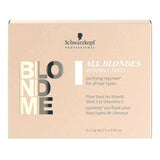 Stärkende Haarkur Blondme Keratin Restore All Blondes Shot Detox Schwarzkopf Blondme Keratin (25 g)-0