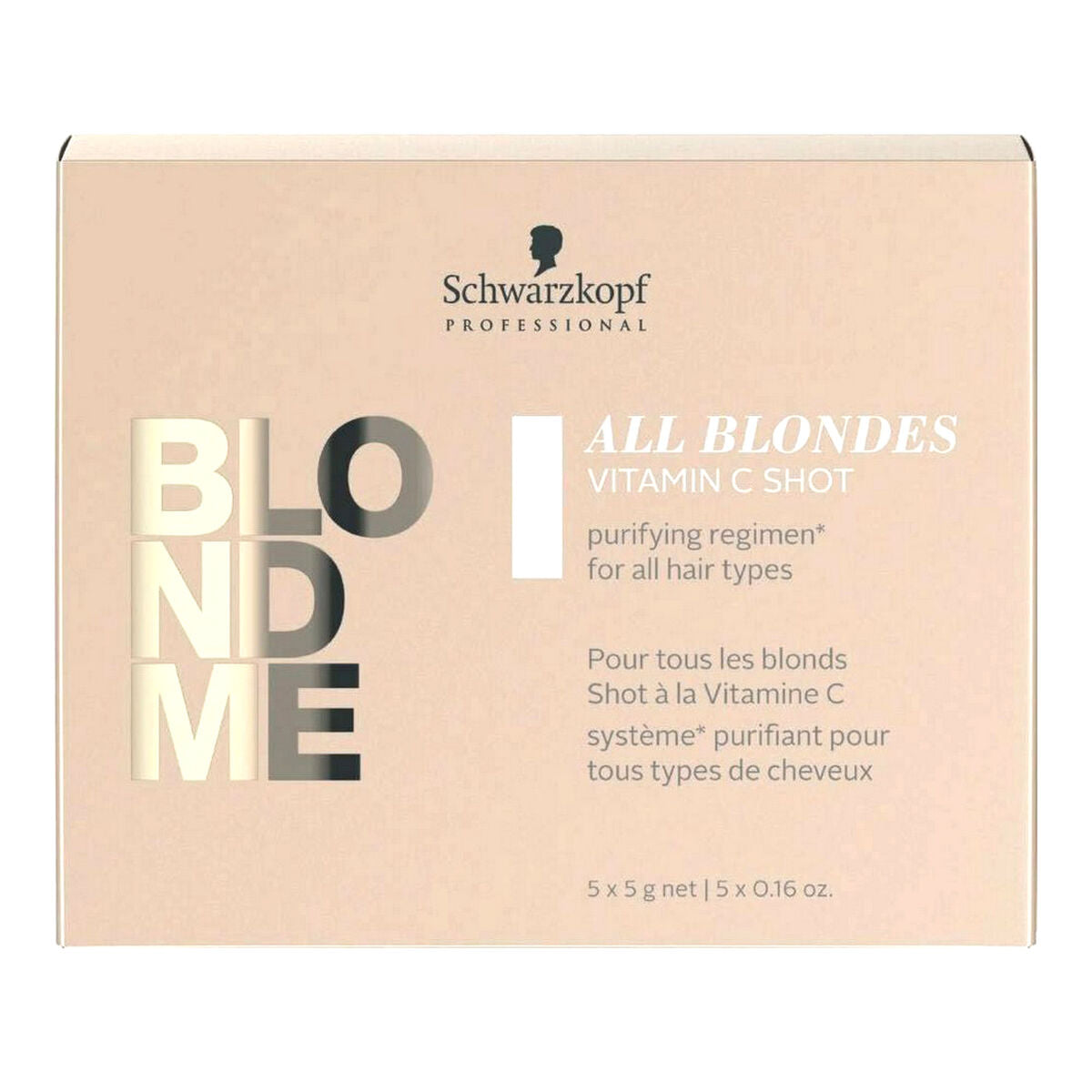 Stärkende Haarkur Blondme Keratin Restore All Blondes Shot Detox Schwarzkopf Blondme Keratin (25 g)-1