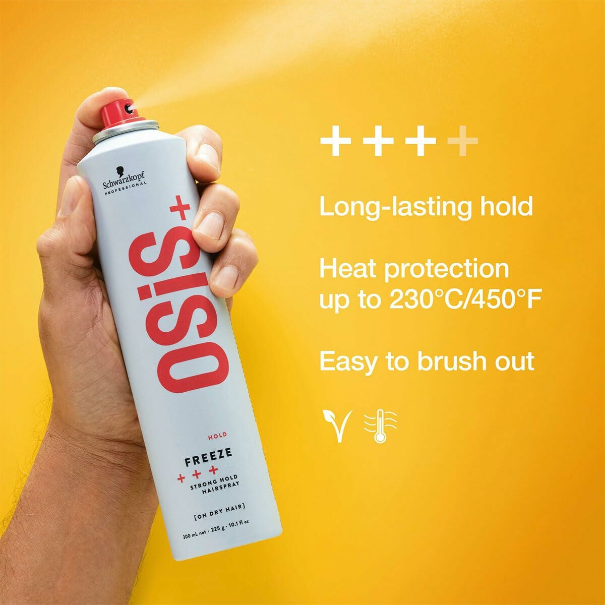 Spray capillaire tenue forte Schwarzkopf Osis+ Freeze 500 ml-1
