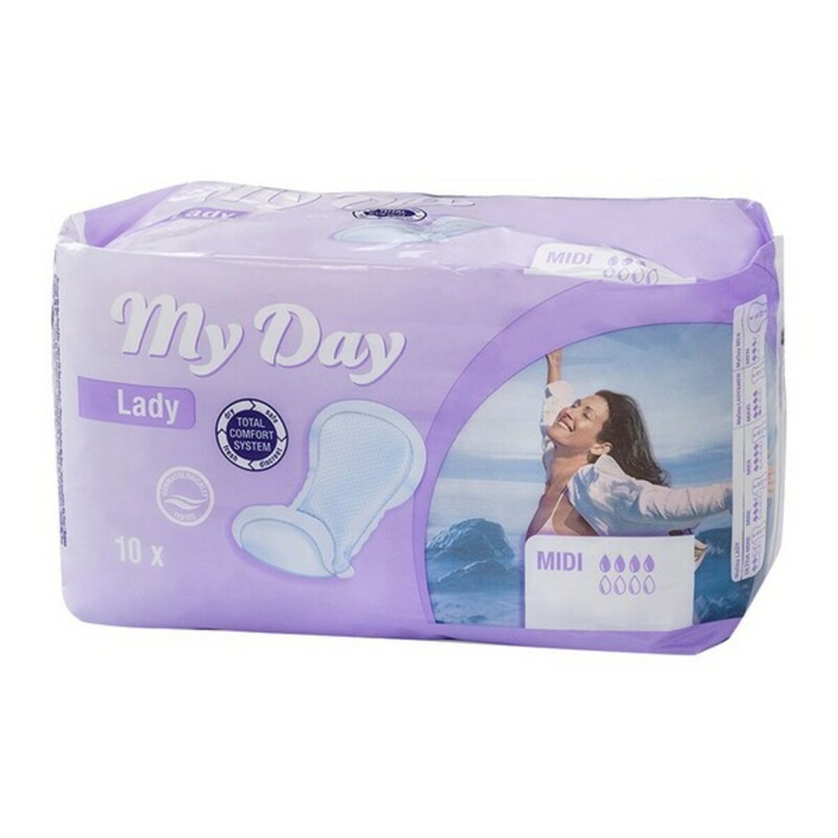 Incontinence Sanitary Pad Midi My Day 180002 (10 uds) (Parapharmacy)-0
