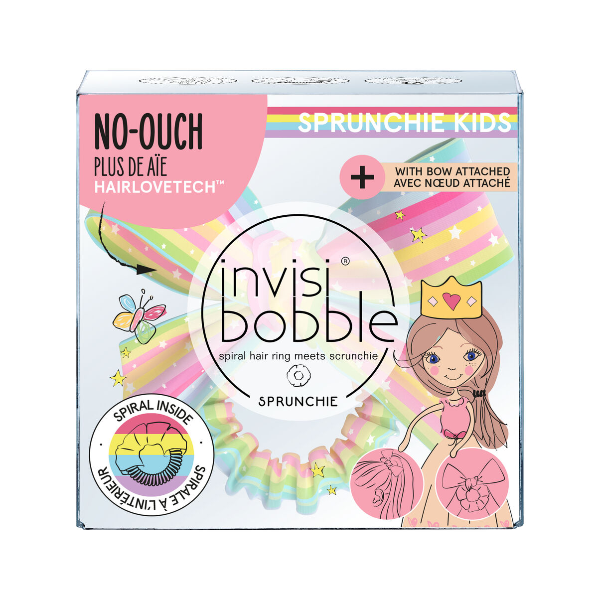 Benzi de păr cauciuc Invisibobble Invisibobble Sprunchie Copii Copii Lasso Curcubeu 1 Unitate-1