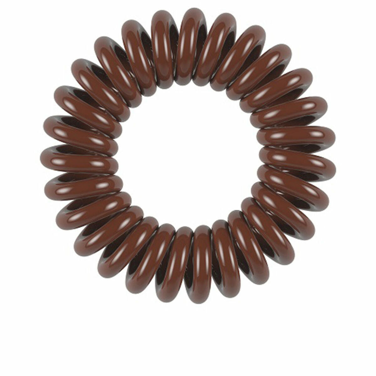 Élastiques à cheveux en caoutchouc Invisibobble Original marron (3 unités)-1