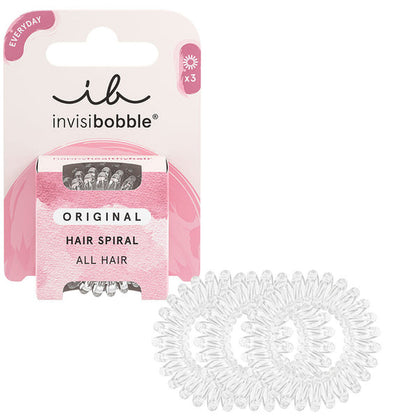 Élastiques à cheveux Invisibobble Invisibobble Élastique Spirale Transparent 3 Unités