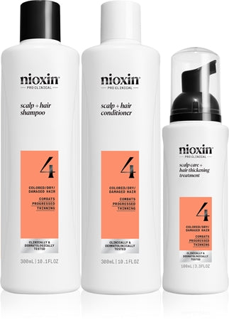 Nioxin Sistema 4 - Kit - trattamento per capelli colorati Con Debilitamiento Avanzado 3 pz