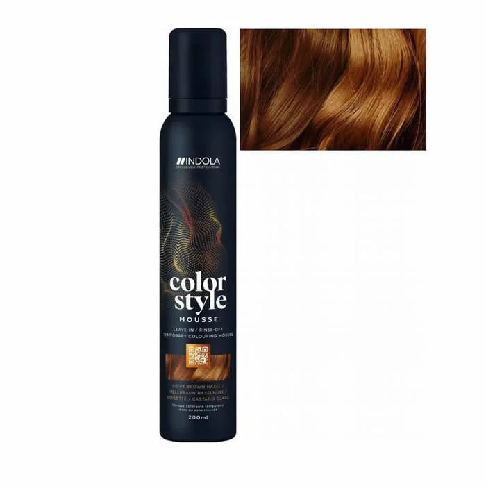 Indola Color Style Mousse Light Brown Hazel 200 ml