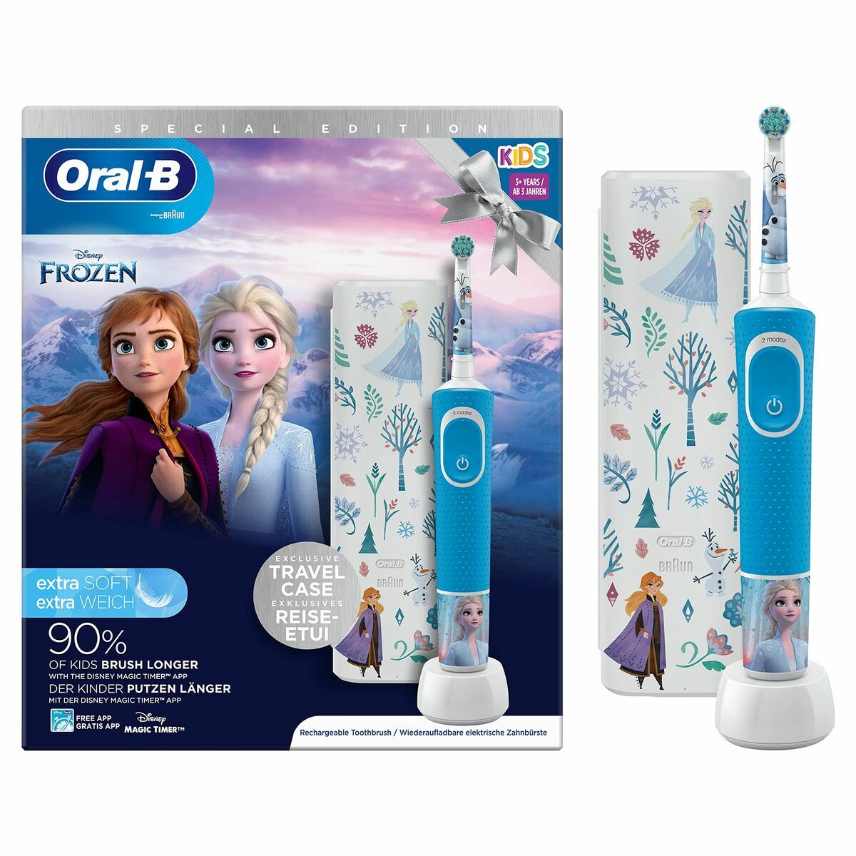 Electric Toothbrush Oral-B D100 KIDS Black Black/Grey-7