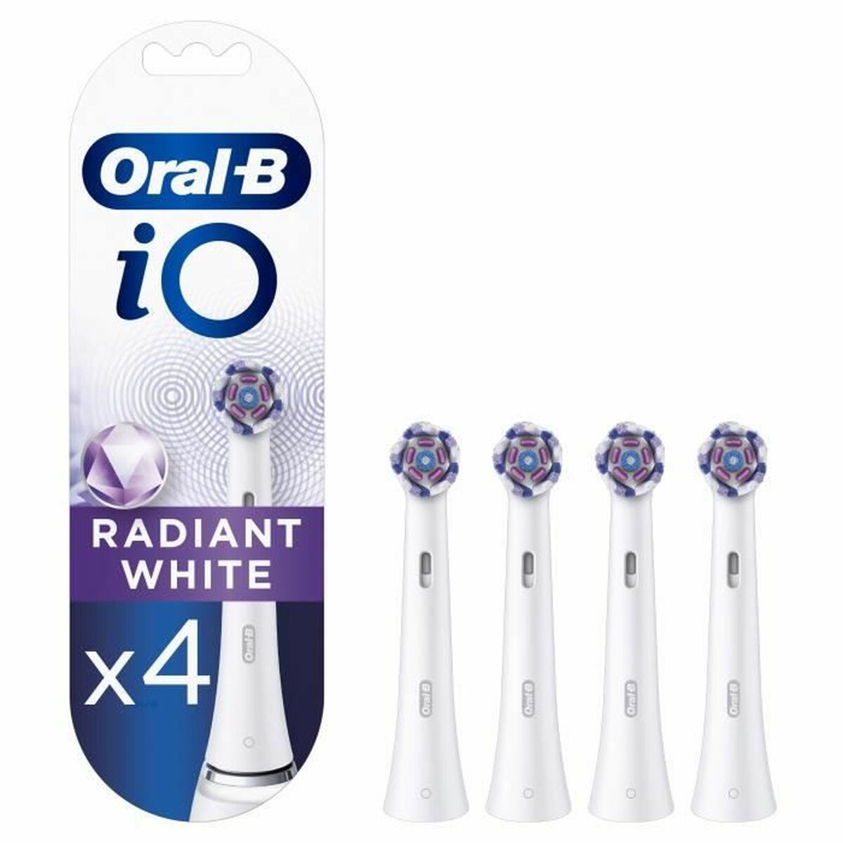 Replacement Head Oral-B iO White Black 4 Units-5