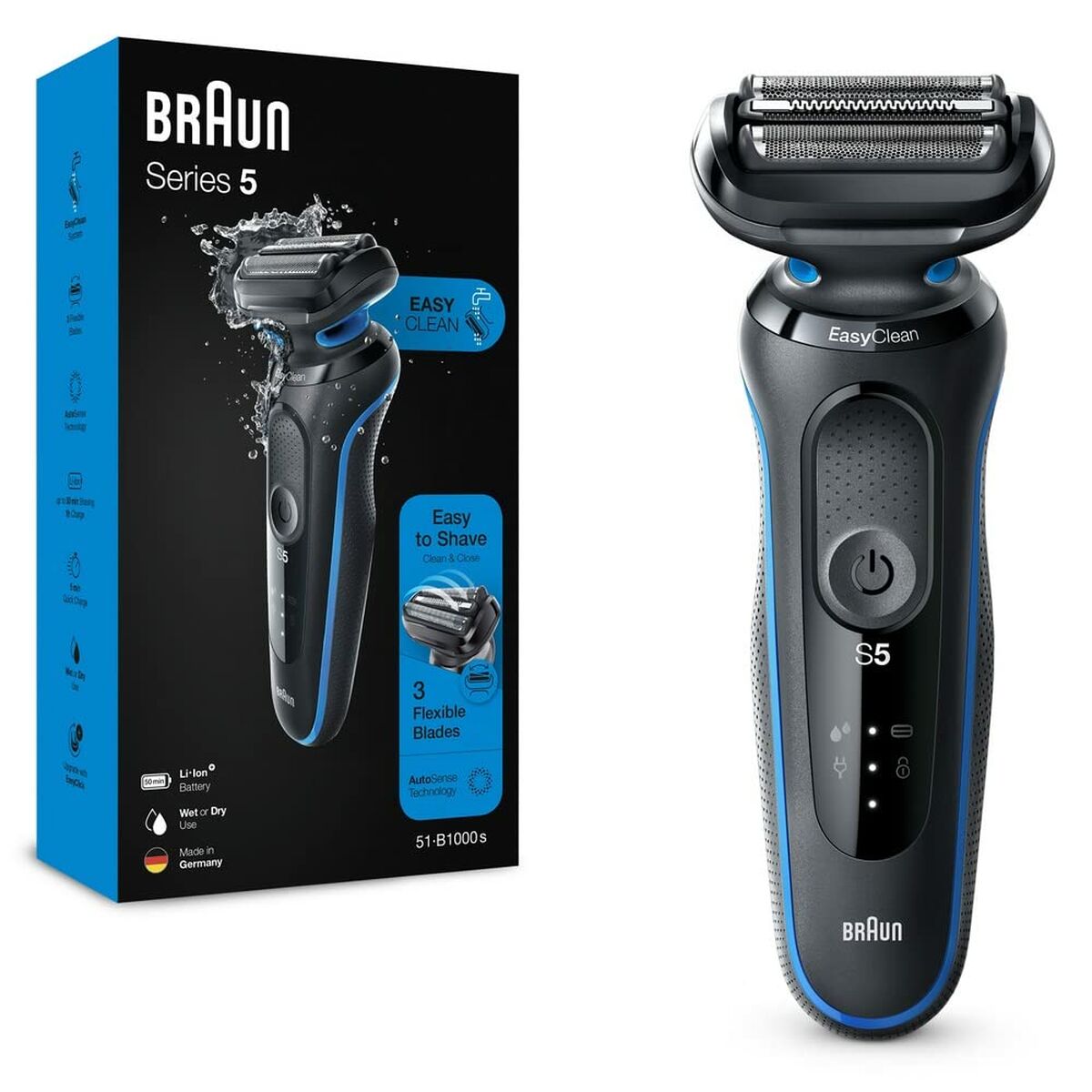 Manual shaving razor Braun 5 51-B1000s Blue-0