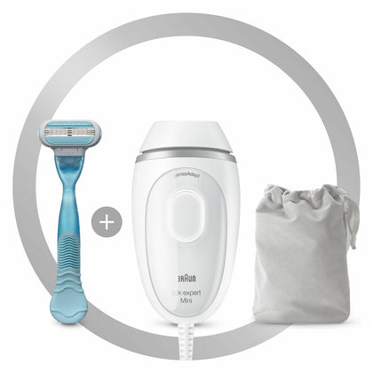Epilatore a luce pulsata intensa con accessori Braun Mini PL1124