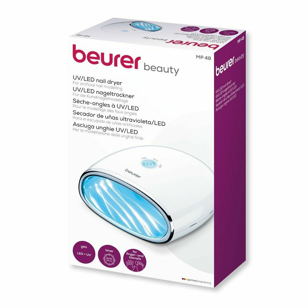 Secador de uñas Beurer MP48 24W (blanco) (negro)-1