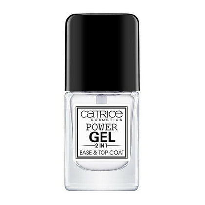 smalto Power Gel 2 in 1 Base e Top Coat Catrice Power Gel In (10,5 ml) 10,5 ml