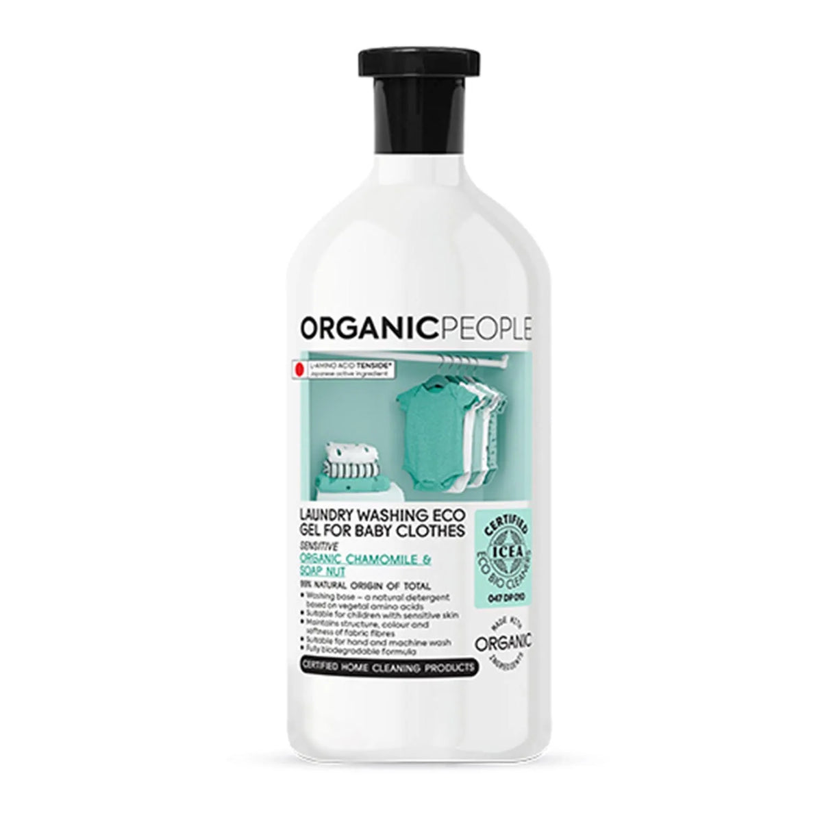 Organic People For Baby Clothes Chamomile e sapone Nut Laundry Washing Eco gel 200 ml