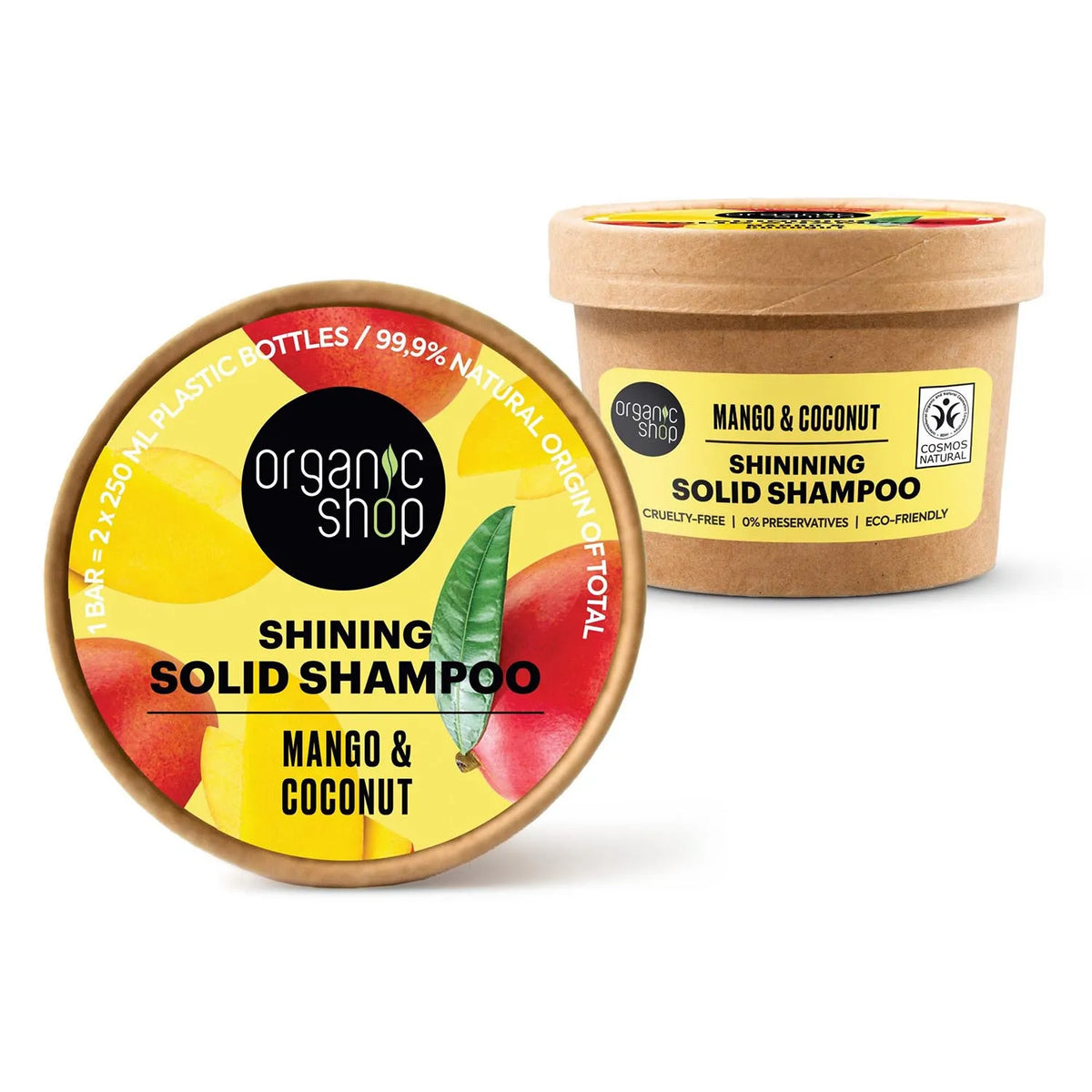 Organic Shop Mango shampoo Solido Shining 60 g