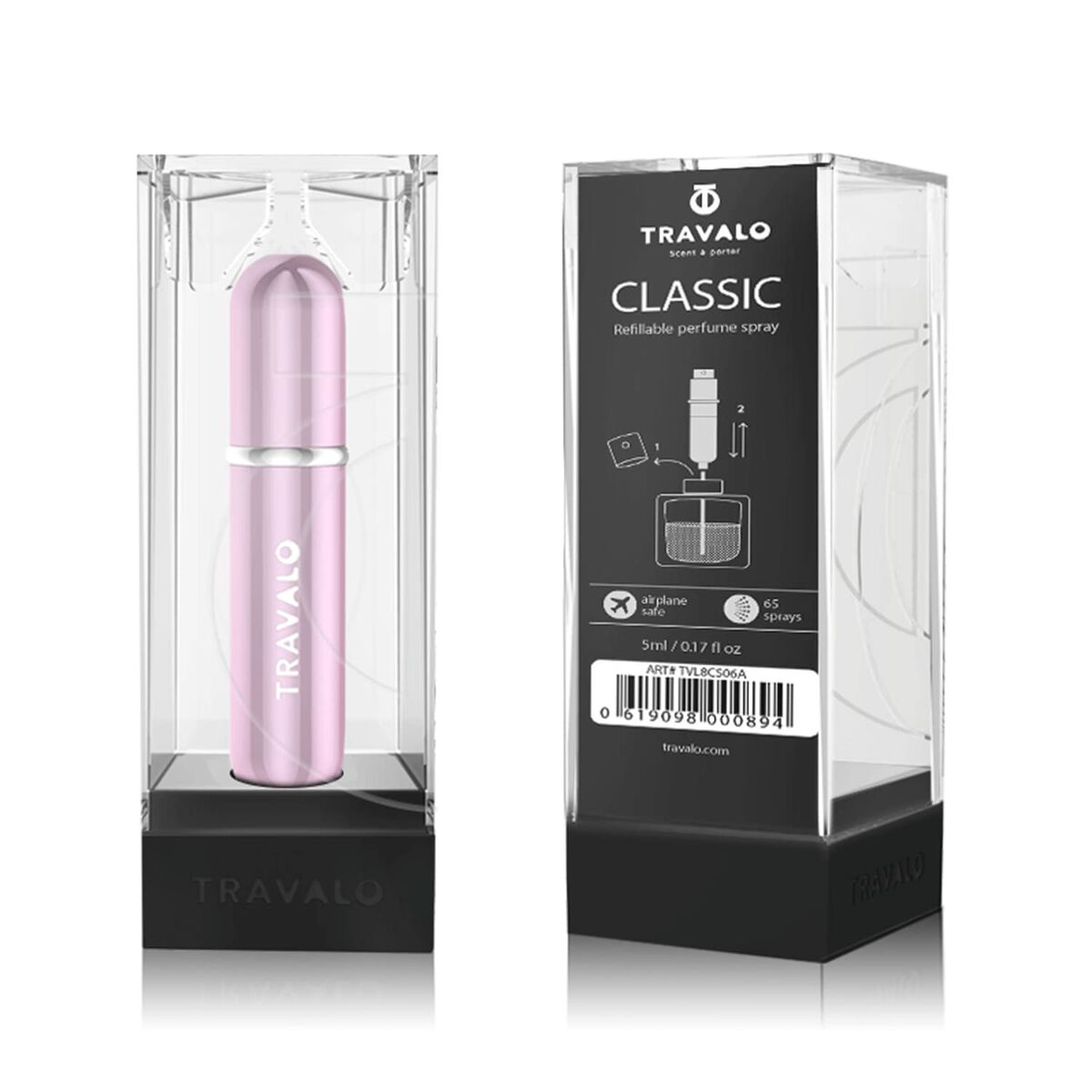 Rechargeable atomiser Travalo Classic HD Pink 5 ml-1