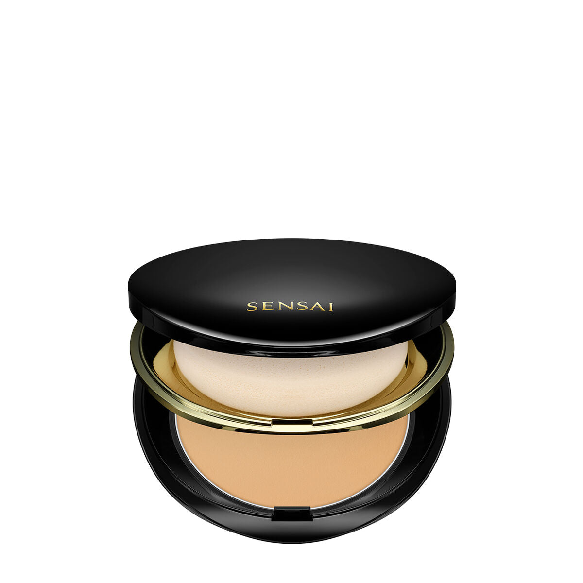 Powder Make-up Base Sensai Total Finish Nº TF203 Natural beige Spf 10 11 g Refill-3