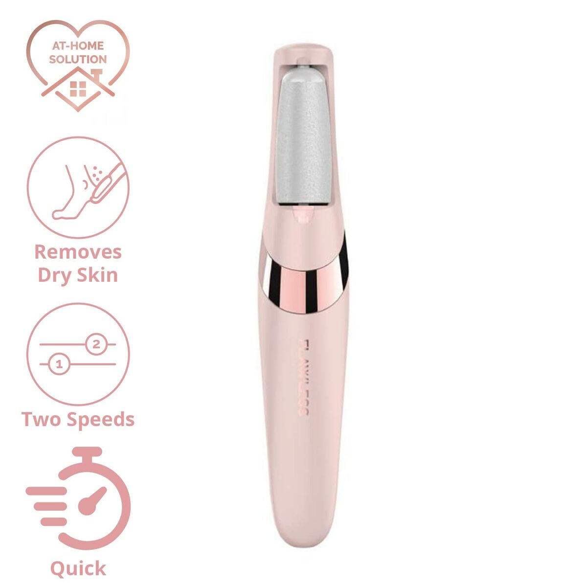 Electric Callus Remover FLAWLESS Pedi Pink-1