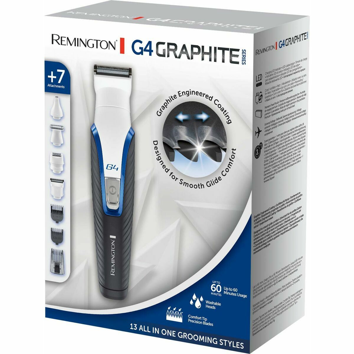 Beard Trimmer Remington BARBER G4 GRAPHITE KIT MULTIFUNC PG4000-11