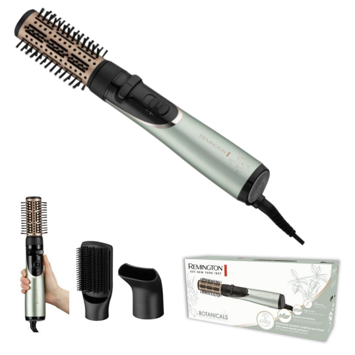 Perie de păr 3 în 1 pentru uscare, coafare și ondulare Remington AS5860 800 W-1
