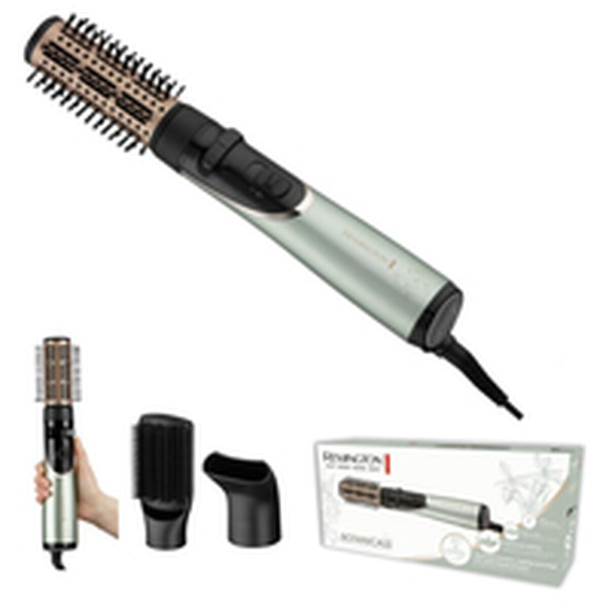Perie de păr 3 în 1 pentru uscare, coafare și ondulare Remington AS5860 800 W-0