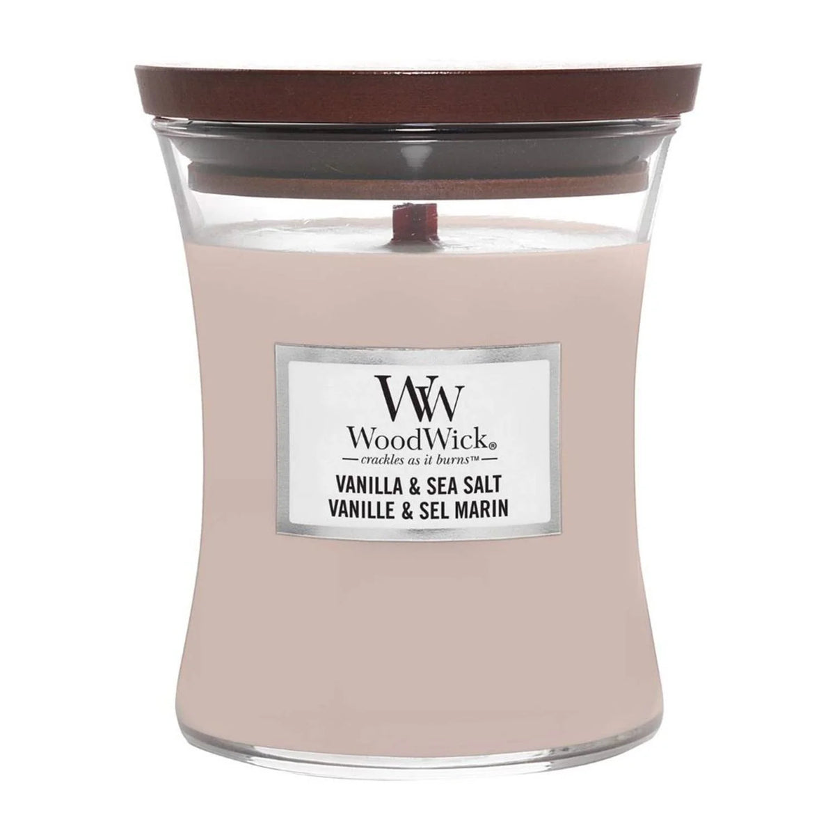 Woodwick Vela Vanilla e Sea Salt 275 g