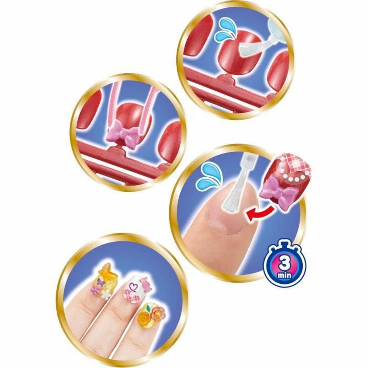 Set manicure Aquabeads 35007 Plastica multicolore per bambini-2