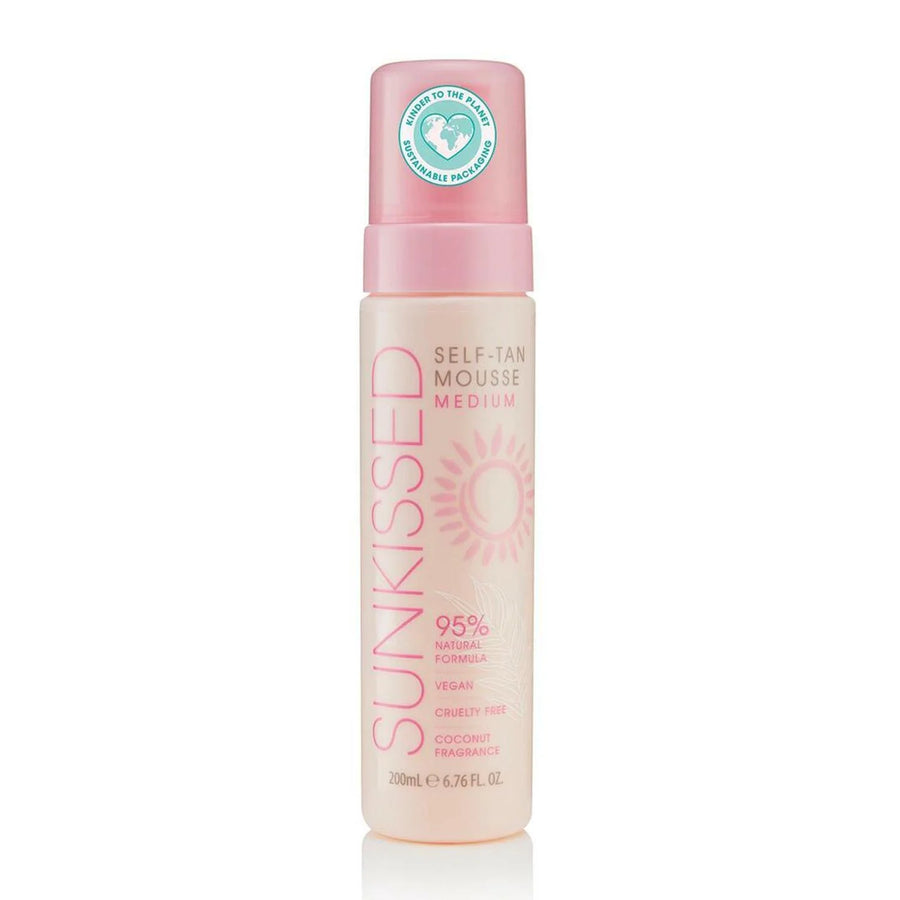 Sunkissed Self-Tan Mousse Medium Coconut Fragrance 200 ml