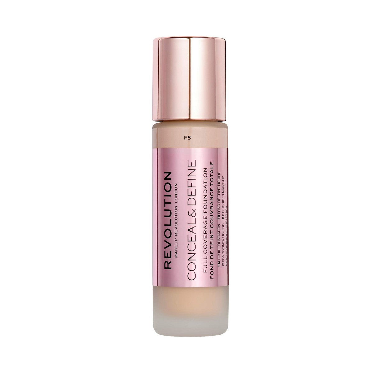 Liquid Make Up Base Revolution Make Up Conceal & Define Nº F5 (23 ml)-0