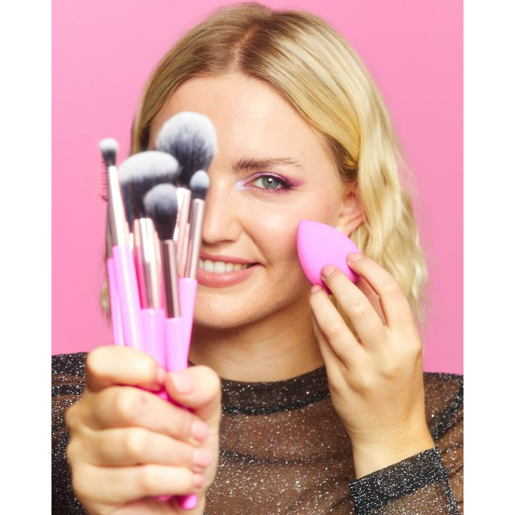 Set pensule de machiaj Revolution Make Up The Brush Edit Pink 8 Pieces-1