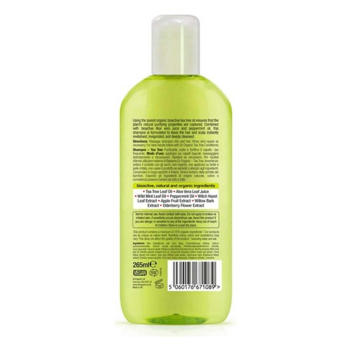 Purifying Shampoo Bioactive Organic Dr.Organic Bioactive Organic 265 ml-1