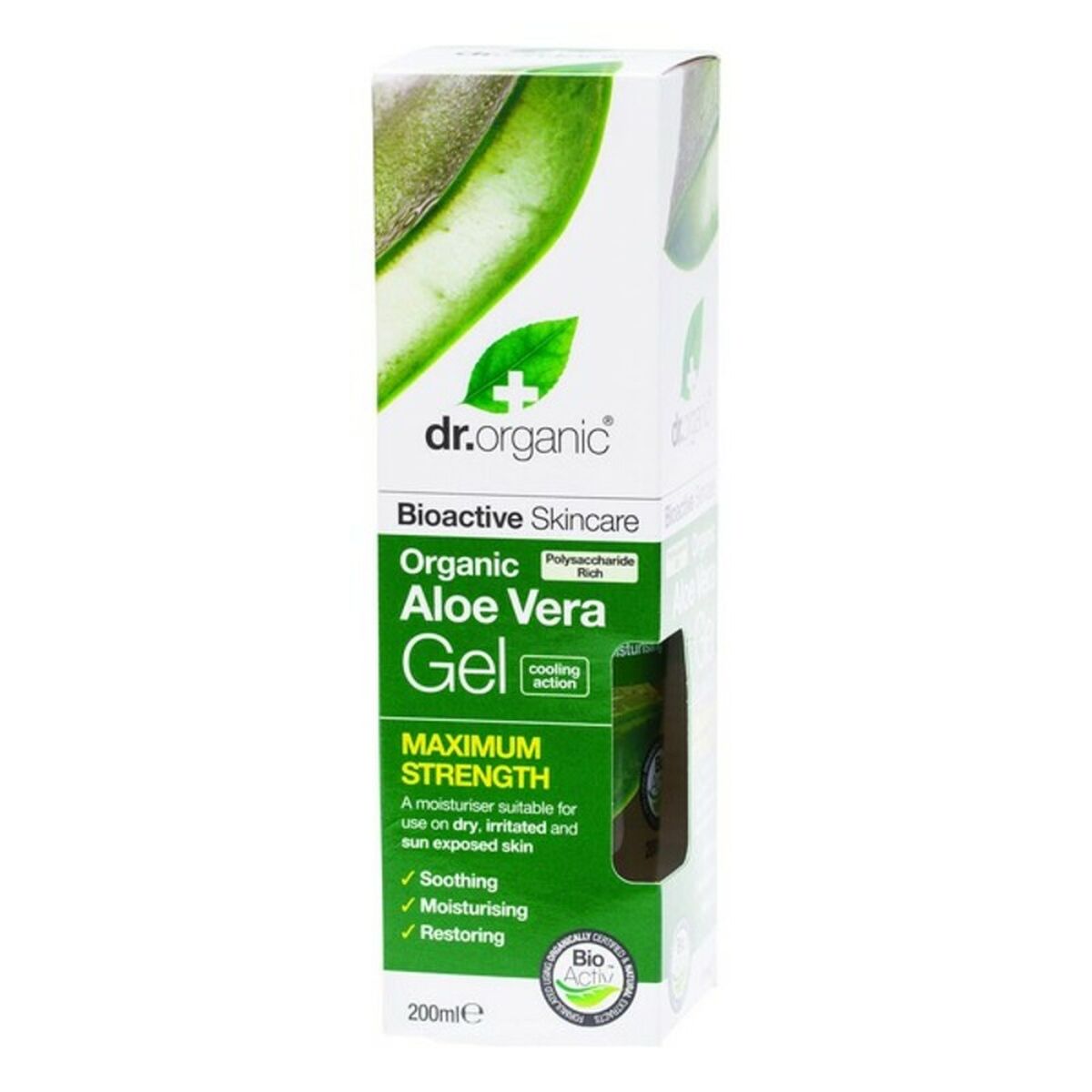 Moisturising Bath Gel with Aloe Vera Bioactive Organic Dr.Organic Bioactive Organic 200 ml-0