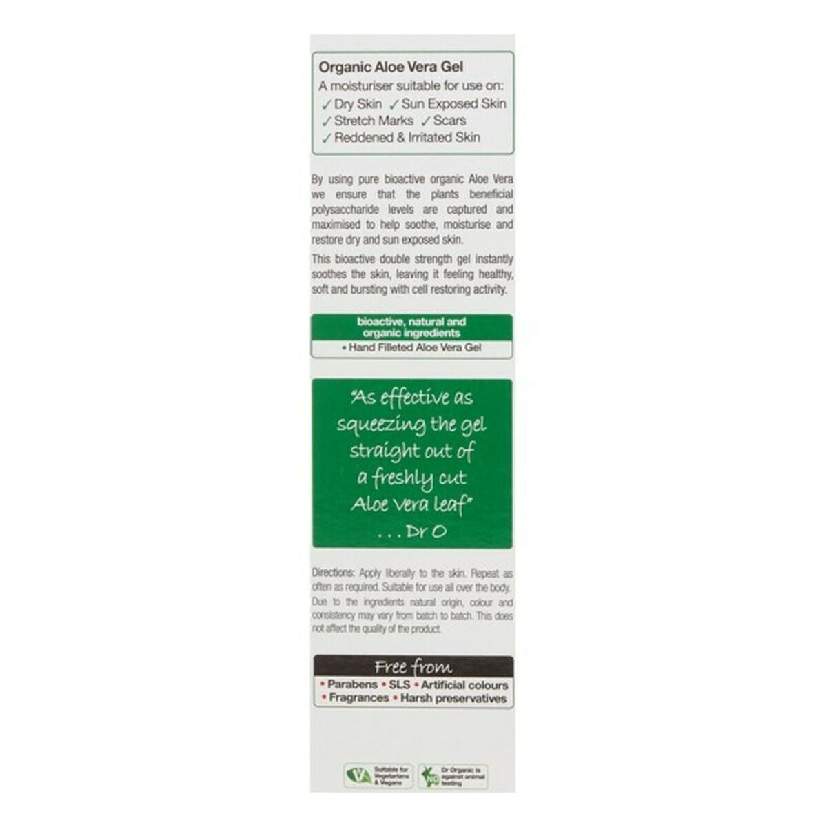 Moisturising Bath Gel with Aloe Vera Bioactive Organic Dr.Organic Bioactive Organic 200 ml-1