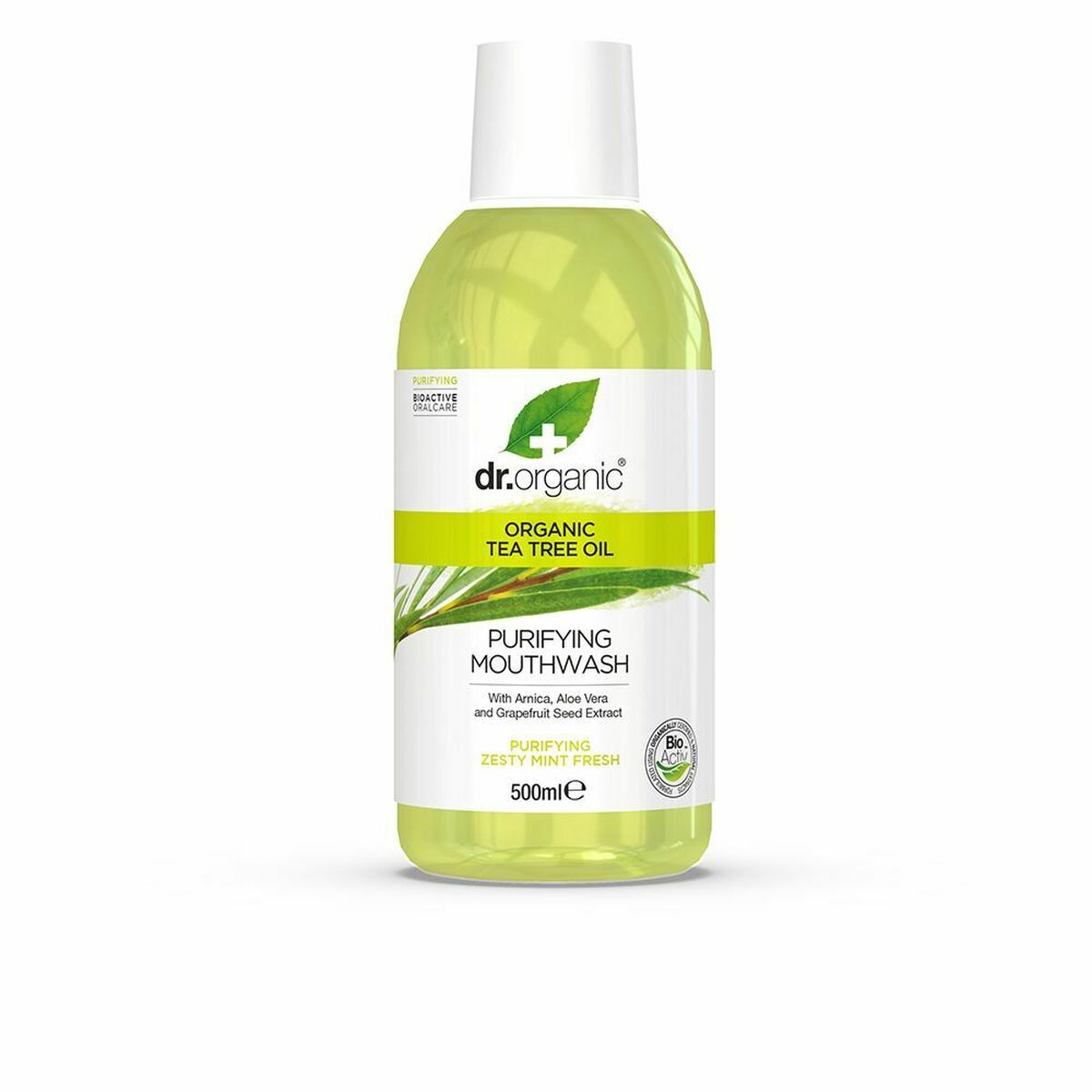 Mundwasser Teebaum Dr.Organic Bioaktives Bio-Teebaumöl 500 ml-0