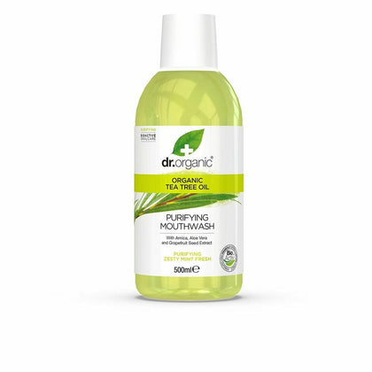 Mundwasser Teebaum Dr.Organic Bioaktives Bio-Teebaumöl 500 ml