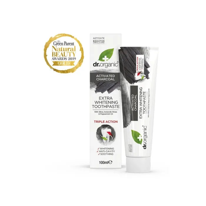 Dr Organic Charcoal dentifricio 100 ml