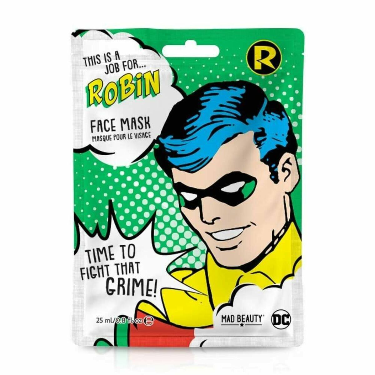Mască facială Mad Beauty DC Robin (25 ml)-0