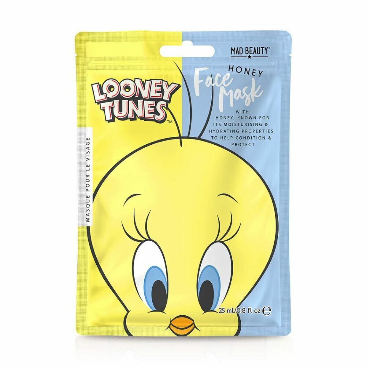 Mască facială Mad Beauty Looney Tunes Piolín Honey (25 ml)-0