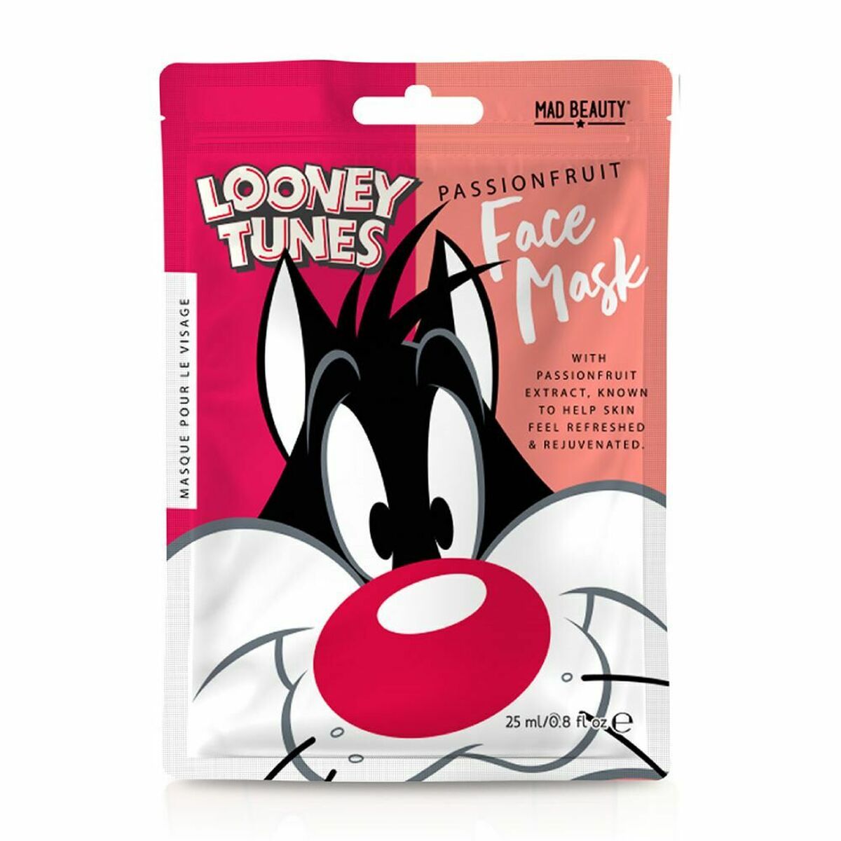 Facial Mask Mad Beauty Looney Tunes Sylvester Passionfruit (25 ml)-0